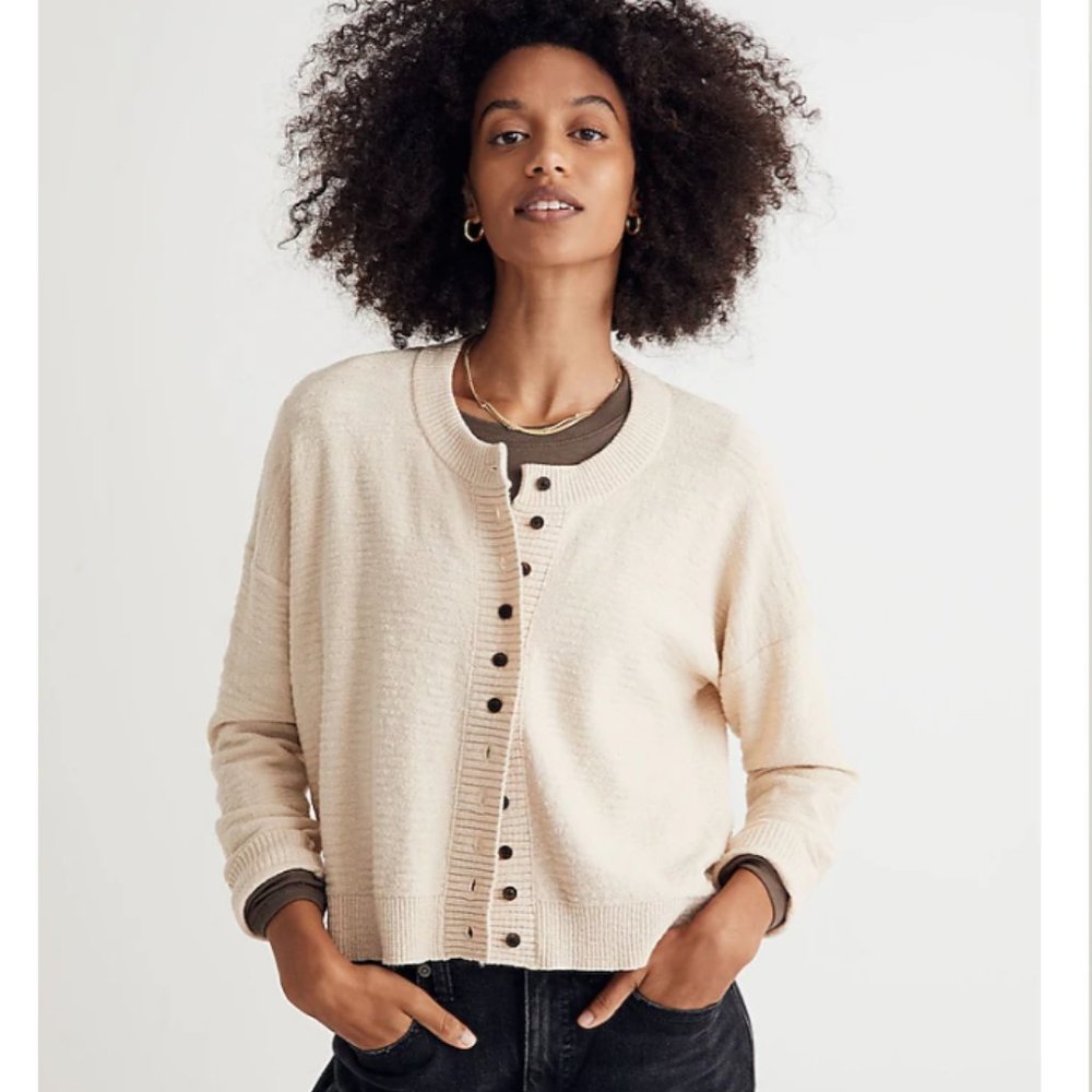 Madewell Brampton Crop Cardigan Sweater